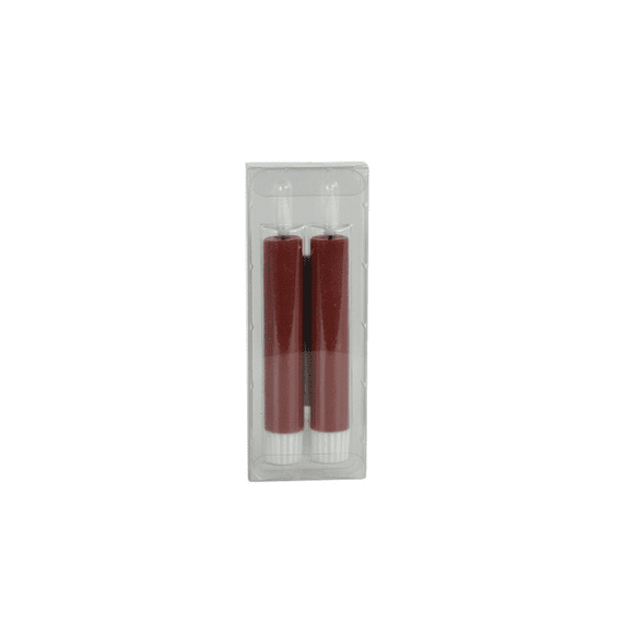 Dinerkaars Rustiek Ø2,2cm Led Rond Lyon S Rood 2x2x15cm Set/2