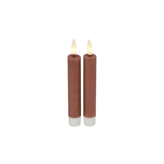 Dinerkaars Rustiek Ø2,2cm Led Rond Lyon S Roze 2x2x15cm Set/2