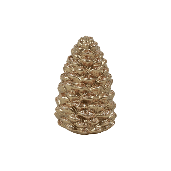 Dennenappel Pinus Pinea S Goud 9x9x13,5cm