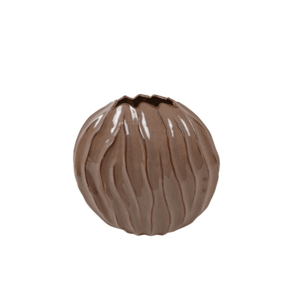 Vaas Ovaal Korali S Bruin 25x14x27cm