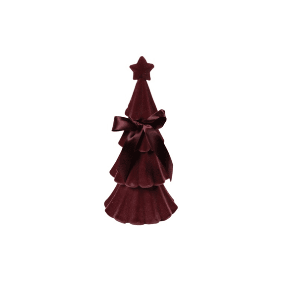 Kerstboom Velvet Connor S Bordeaux 12,7x12,7x30,48cm