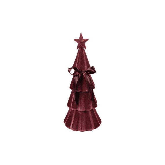 Kerstboom Velvet Connor M Bordeaux 16,51x16,51x39,37cm