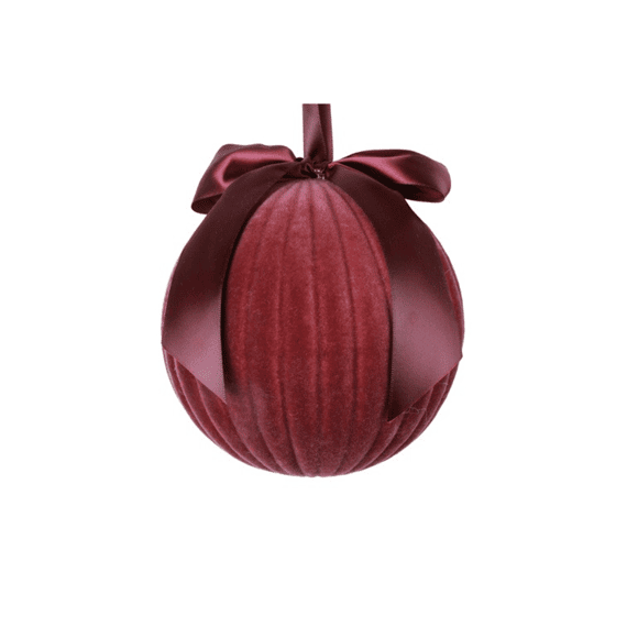 Kerstbal M.lint Str Amara S Cerise Ø12cm