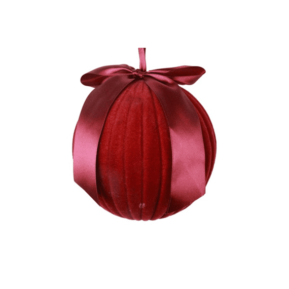 Kerstbal M.lint Str Amara M Bordeaux Ø15cm