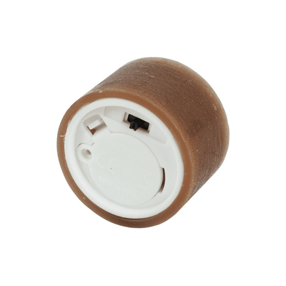 Theelicht Ø4cm Led Lyon Bruin 4x4x2,5cm 2st.