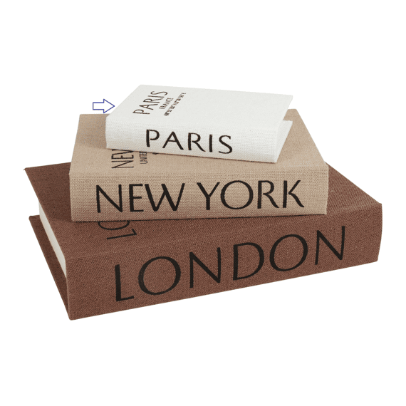 Opbergbox Rechthoek Book Paris 16x11x3cm