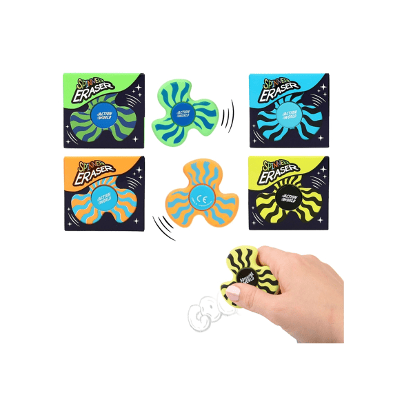 Adventure World Fidget Spinner Gom Assortiment