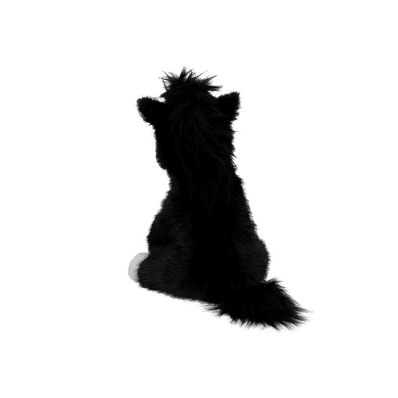 Miss Melody Knuffel Paard Zwart 20cm