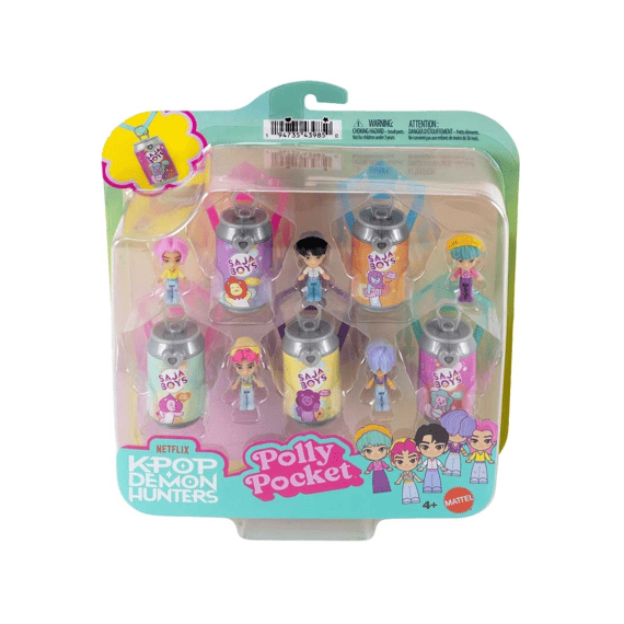 Polly Pocket K-pop Demon Hunters Sacha Boys 5-pack