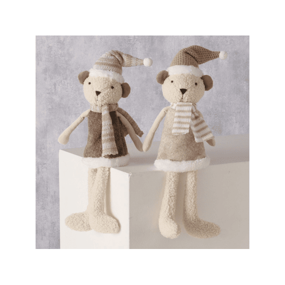 Randzitter Gustav Beer H37cm Beige-bruin 2assortiment