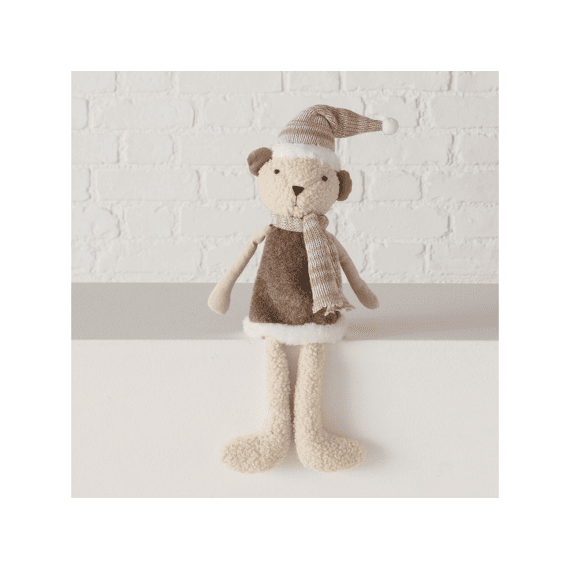 Randzitter Gustav Beer H37cm Beige-bruin 2assortiment