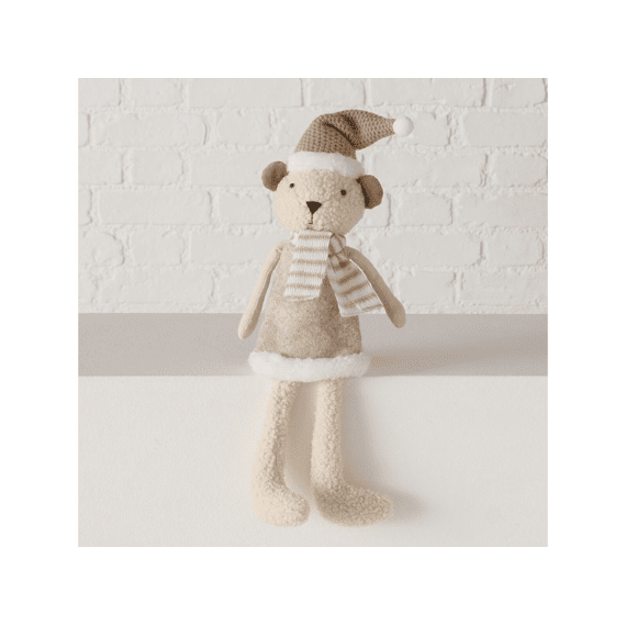 Randzitter Gustav Beer H37cm Beige-bruin 2assortiment