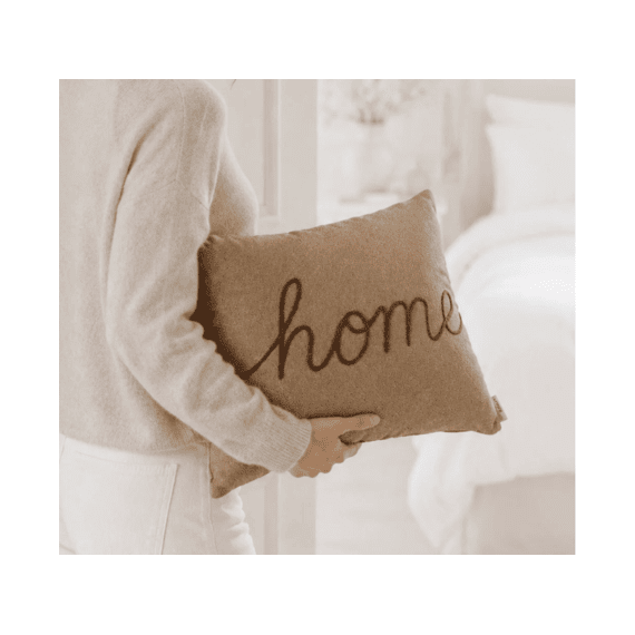 Kussen Home Polyester Vierkant Bruin