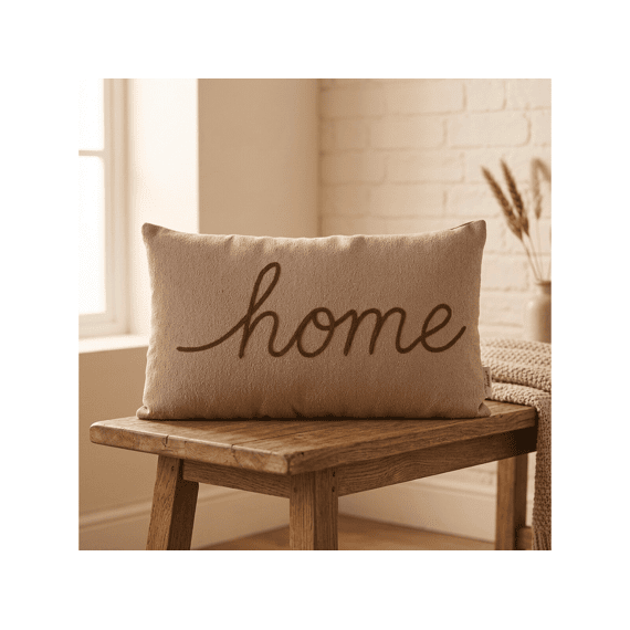 Kussen Home Polyester Rechthoekig Bruin