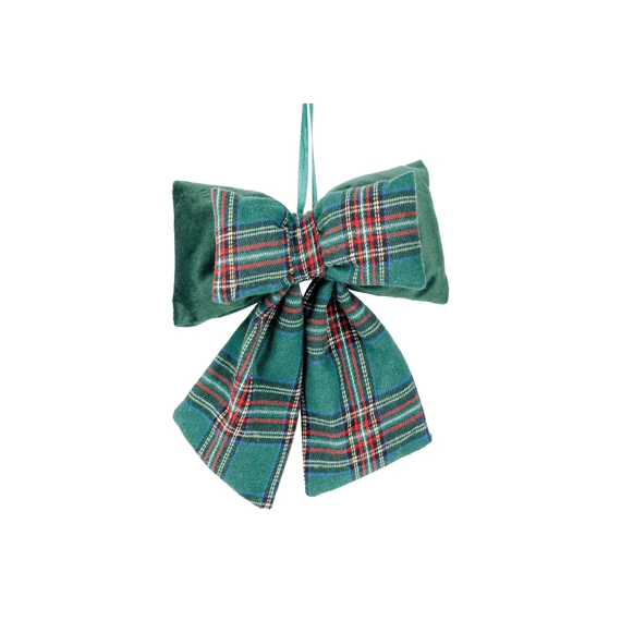 Strik Checkers Groen 18x7xh22cm Textiel