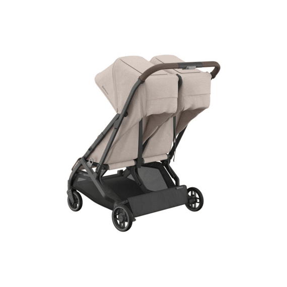 Uppa Baby Minu Duo Buggy Ada Sandstone Carbon Frame Met Kastanje Bruin Leder