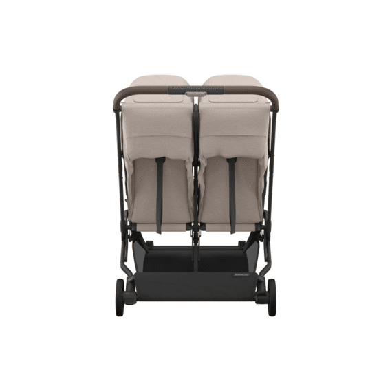 Uppa Baby Minu Duo Buggy Ada Sandstone Carbon Frame Met Kastanje Bruin Leder