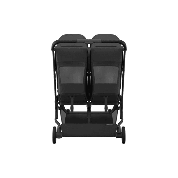 Uppa Baby Minu Duo Buggy Jake Charcoal Carbon Frame Met Zwart Leder