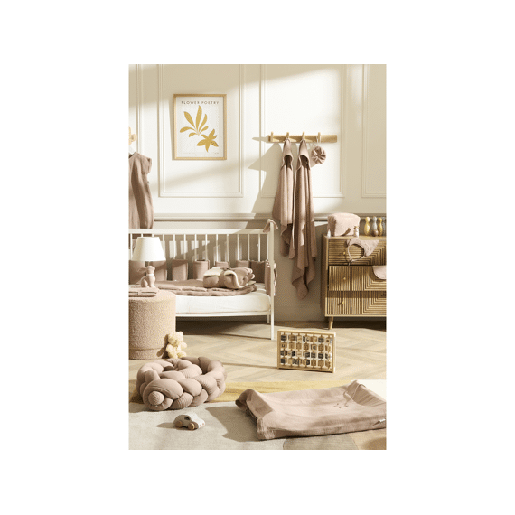 Bb & Co Deken Wieg 70x100 Teddy Mokka