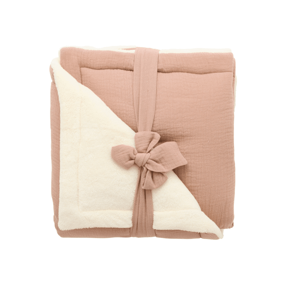 Bb & Co Deken Wieg 70x100 Teddy Mokka