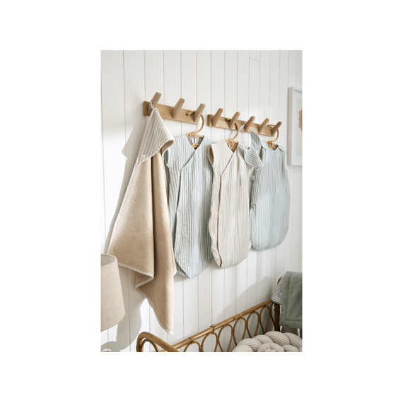 Bb & Co Poncho Bamboo 2-4j  Streep Ivoor