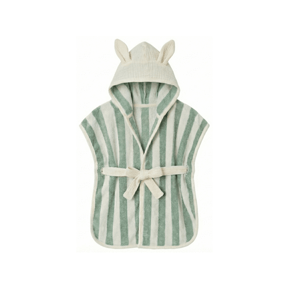 Bb & Co Poncho Bamboo 0-2j  Streep Groen