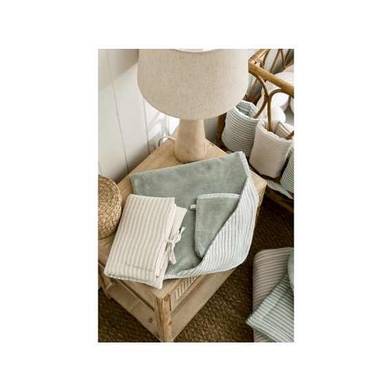 Bb & Co Poncho Bamboo 2-4j Streep Groen