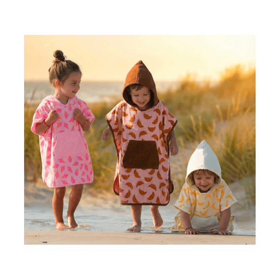 Bb & Co Poncho Bamboo 3-5j Toffee Croissants