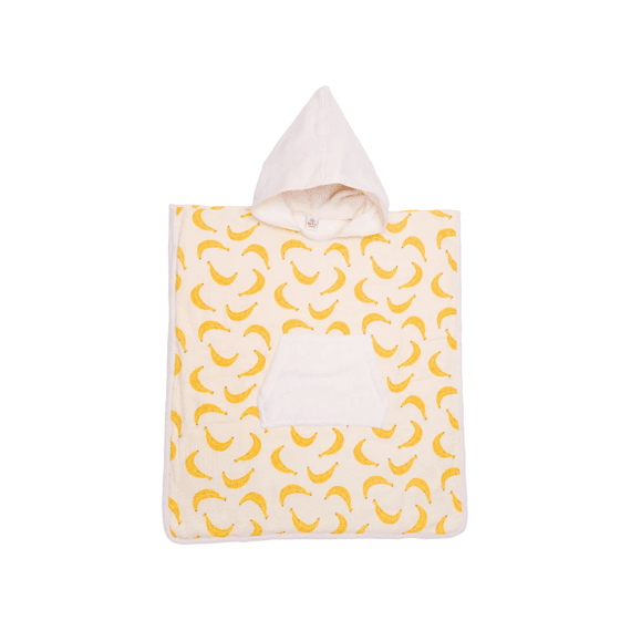 Bb & Co Poncho Bamboo 3-5j Ivoor Bananas