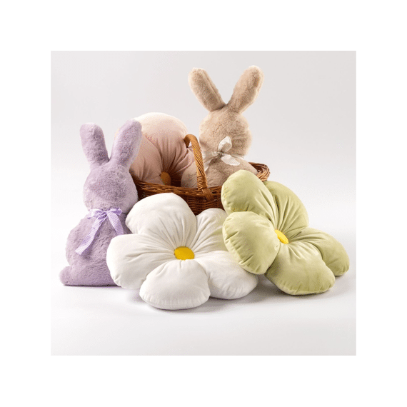 Dutch Decor Sierkussen Easter Bunny 44x25cm Sandshell