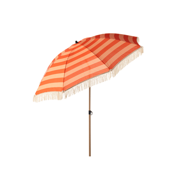 Dutch Decor Parasol Soleil Stripe 160x180cm Cherry Tomato