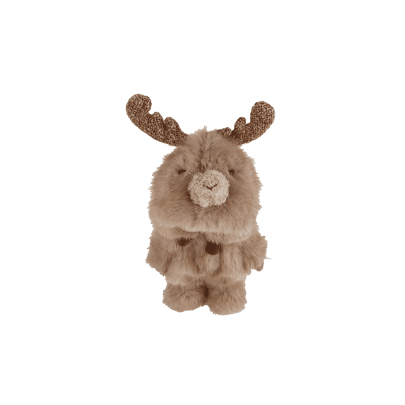 Decoratie Winter Kid S Creme/bruin Textiel 18x11x31cm 2 Assortiment
