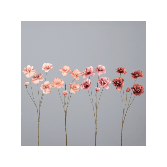 Camelia Met 4 Bloesems En Een Knop 80cm Assortiment