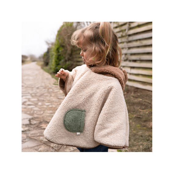 Bemini Poncho Teddy Outside Jersey Ficelle 24