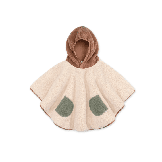 Bemini Poncho Teddy Outside Jersey Ficelle 24