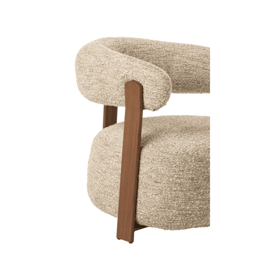 J-line Zetel Schuim Ecru 78,3x77x72,5cm