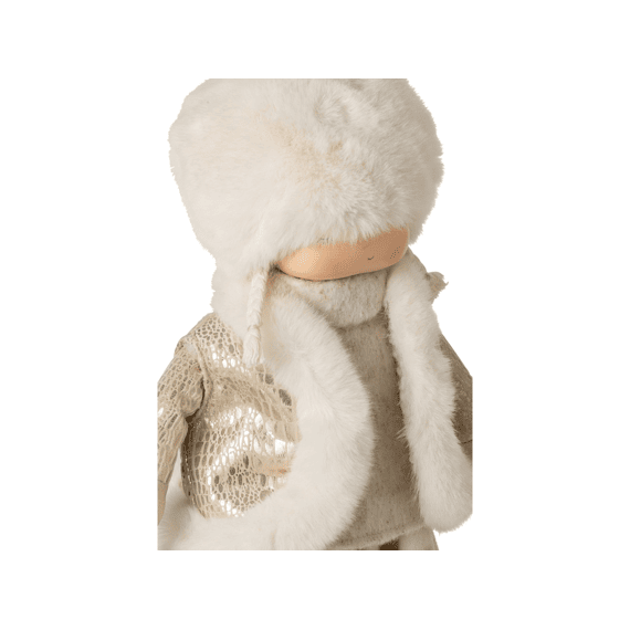 J-line Meisje Ster Poly Beige/wit 28x16x46cm 3 Assortiment
