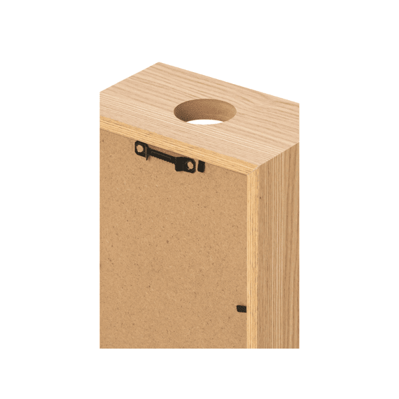 J-line Spaarvarken Mdf Naturel/zwart 18x8x13cm 4 Assortiment