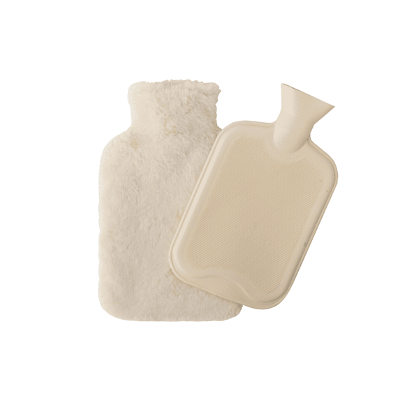 J-line Warmwater Fles Rubber Gebroken Wit/beige 33x20x5cm 3 Assortiment