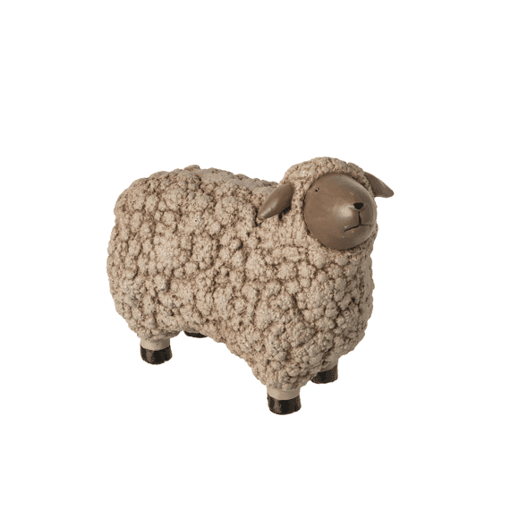 J-line Schaap Magnesium Bruin Small 35,5x17,5x27cm