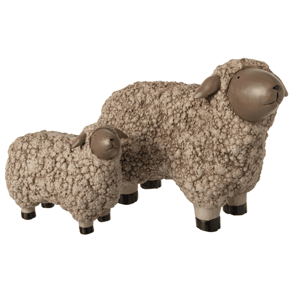 J-line Schaap Magnesium Bruin Large 56x25x41,5cm
