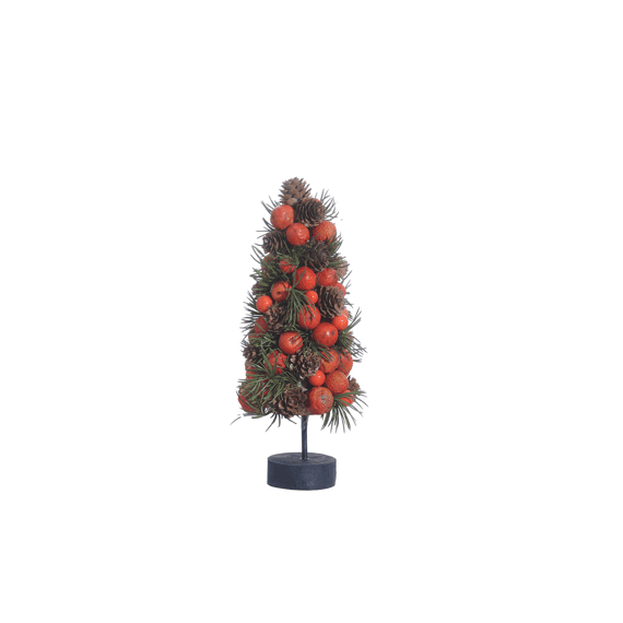 Boom Met Wild Fruit Op Voet H27cm Oranje