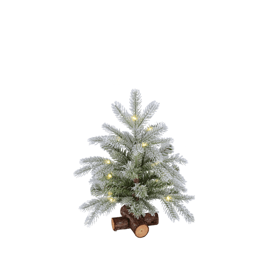 Trondheim Spruce Mini Boom Met 15 Led 77 Tips  40cm Sneeuw