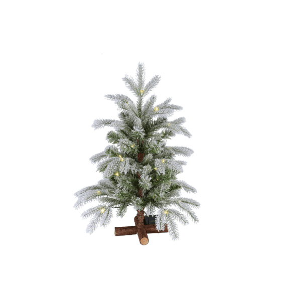 Trondheim Spruce Mini Boom Met 30 Led 134 Tips 60cm Sneeuw