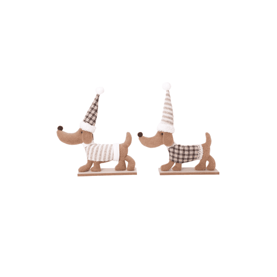Hond L24cm 2 Assortiment