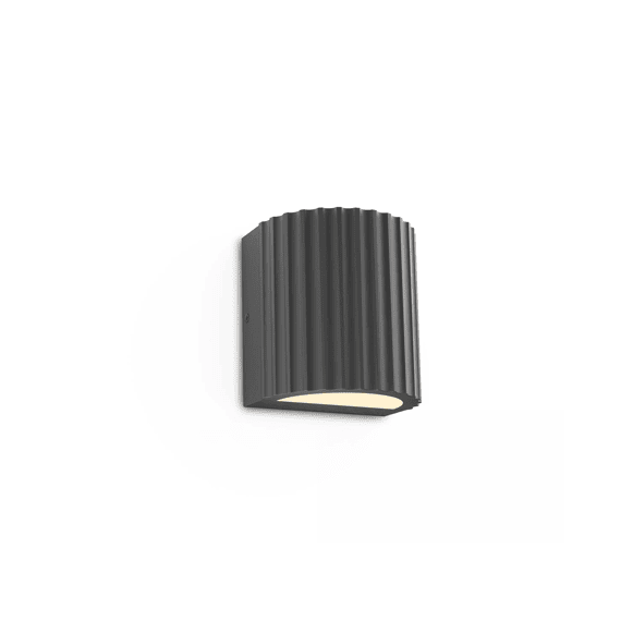 Philips Zyra Ultra Efficiënt 2xWandlamp 4.3w 27k Antraciet Hv Aluminium