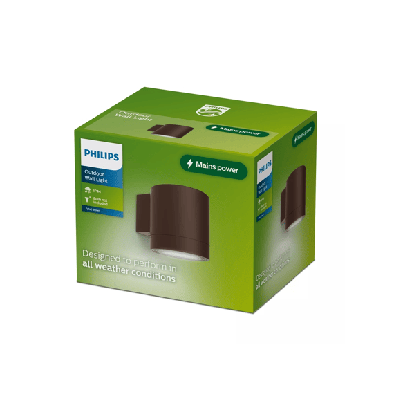 Philips Fylx Wandlamp Max 5w Bruin Hv Aluminium