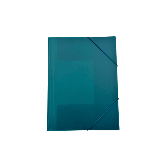 Tropical Teal Elastomap 3-klep Pp A4 Teal