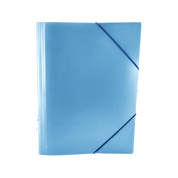 Tropical Teal Elastomap A4 Blauw