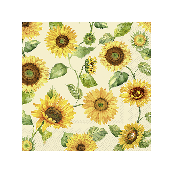 Ihr 11019 Golden Hour Cocktailservet Cream